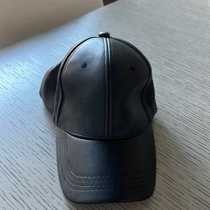 Faux Leather Hat
